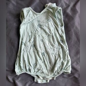 Kate Quinn Mint Baby Romper with Pocket